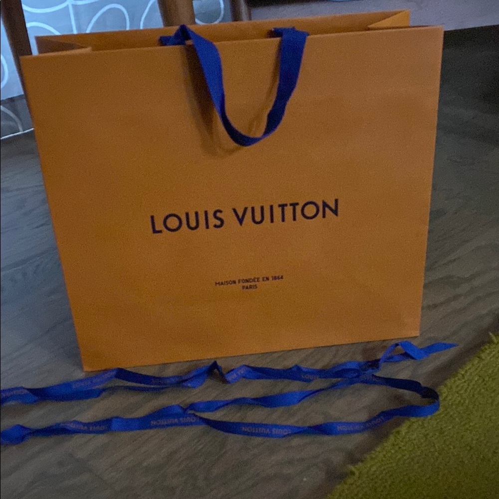 Louis Vuitton Orange Shopping Bag